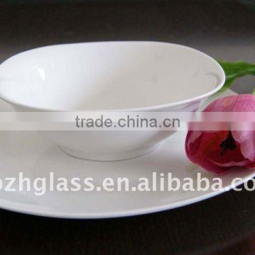 ceramic whiteware dinnerware set