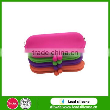 Cheap silicone purse wallet/ silicone coin purse/silicone pouch