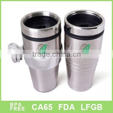 16oz Double wall stainless steel travel mug