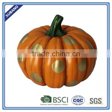 fat pumpkin with golden dot POLY RESIN TABLE TOP
