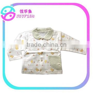 Round collar printed baby clothes