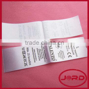 wholesale polyester care label