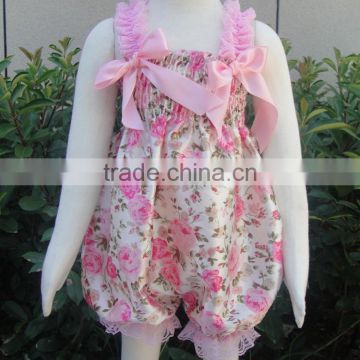 Lovely Infant Baby Kid Summer Sleeveless Allover Print Romper Jumpsuit
