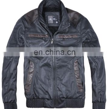 2017 latest fashion mens warm cheap leather motorcycle jacket