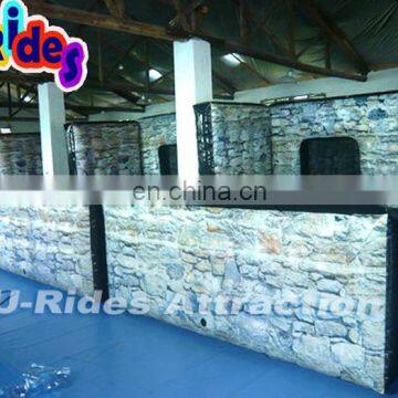 War Game Inflatable Technical Broken Wall Paintball Bunker For Fun