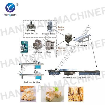 factory nougat cake production line nougat cake processing line