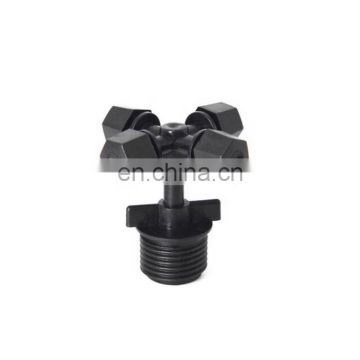 China plastic 4 holes automatic adjustable atomizing water sprinkler agriculture irrigation