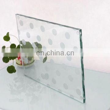 tempered glass worktop saver chop board with printing
