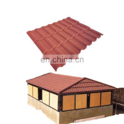 Stone Coated Metal Roofing Milano 0.35 0.4 0.5mm SGLC Roofing Sheet With Colorful Sands Coated