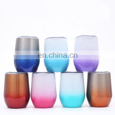 Wholesale Insulated 12oz Egg Wine Tumbler Double Walled