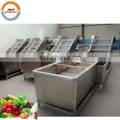 Automatic industrial fruit and vegetable washing machine full auto fresh fruits vegetables washer equipment cheap price for sale