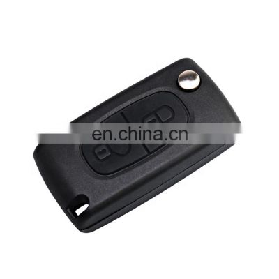 2 Button Flip Folding Remote Control Car Key Shell Case Fob For Peugeot 207 307 308 3008 407