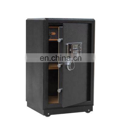 Factory price black caja fuerte custom  fingerprint digital lock money fireproof safes for Home Office Hotel Bank