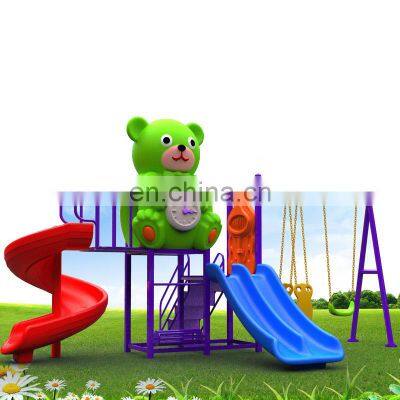 Hot selling colorful children kids outdoor combination playhouse with slide