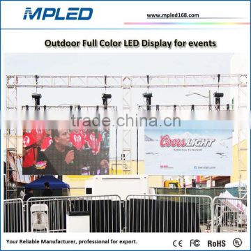 P6.66/P8/P10 outdoor rental events activity LED Display for broadcast the concert