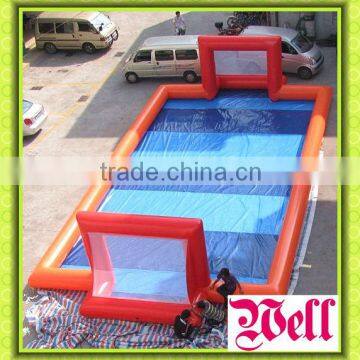 soap water inflatable soccer field / inflatable football field