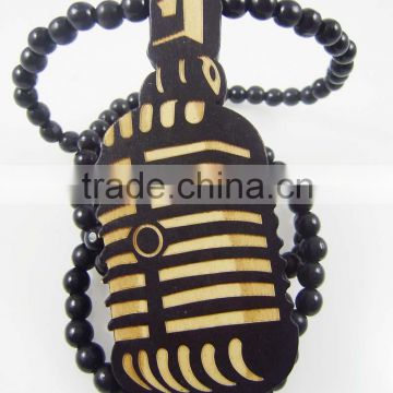 2015 custom handmade wooden beads necklace