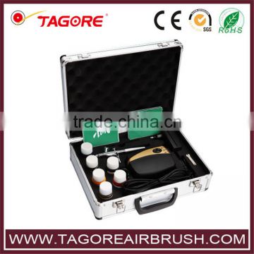 Tagore TG216K-23 Hot Sale Cheap Airbrush Tattoo Kits with Mini Air Compressor Pump