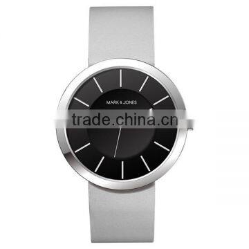 China manufacture hign quality quart watch with 316L stainless steel and Genuine leather strap men wrist watch