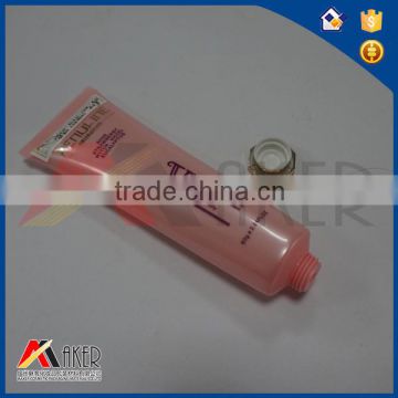 Supply plastic oval tube with metal screw cap for hand cream, lotion cosmetics packaging