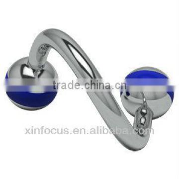 Titanium Carousel Spirals - Dark Blue Body Jewelry