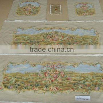 New design silk hand woven french style aubusson sofa cover set
