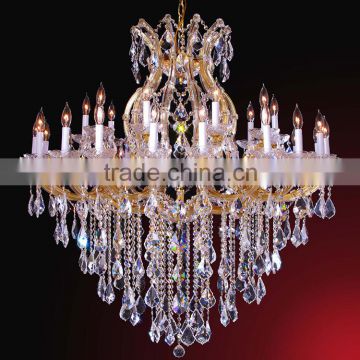 Wedding Hall Decoration Lights Chandelier Crystal Pendants Hand Blown Glass Chandelier 81148