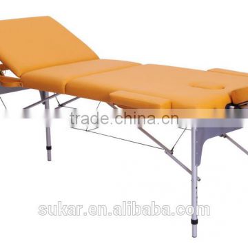 2014 Sukar Cheap PVC/PU leather Folding Aluminum Massage Table