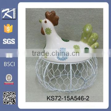 Colorful chicken porcelain kitchen and home decorative items