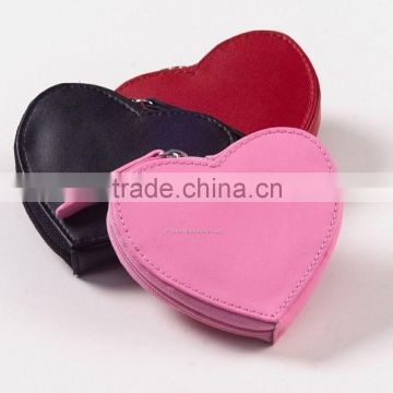 Promotional PU Leather Heart Shape Coin Purse Wallet