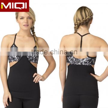 Cheap Wholesale Fashionable Women Gym Wear Sexy Sports Tank Top With Great Stretch