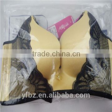 Printed garments packing plastic bag for bra with slider zipper top/ziplock/zip lock