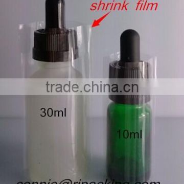 glass vape bottle / vape bottle /glass eye dropper bottles with shrink wrap