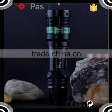 POPPAS T820 Hot Sale XPE Led Adjustable Focus aluminum Zoom led torch