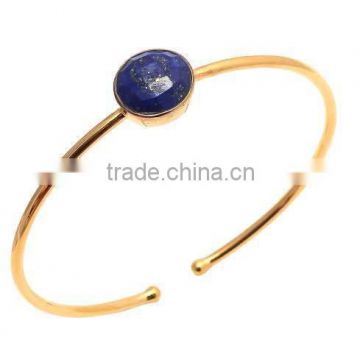 The Gopali Jewellers Lapis Lazuli bracelet Chalcedony Earrings Chalcedony Bangle gold plated