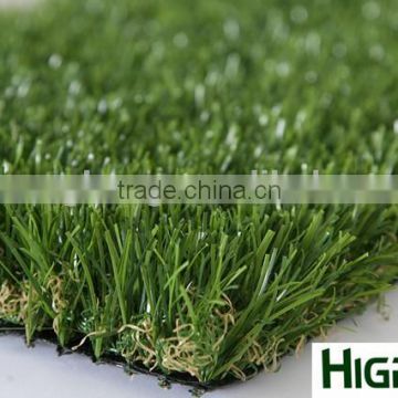 Nice looking high detx soft 4 tones artificial grass for garden