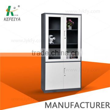 Kefeiya high quality office glass up iron cabinets
