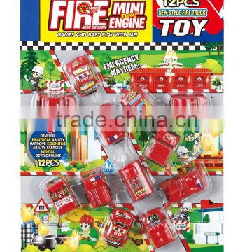 Funny play mini plastic fire truck toys