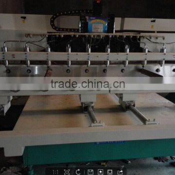 4 axis 10 heads cnc router milling carving machine