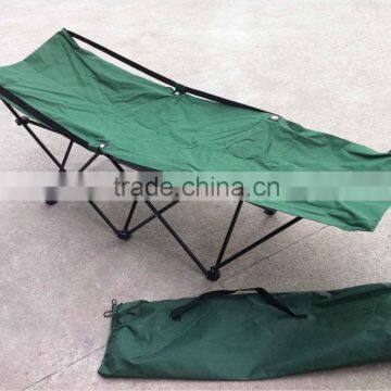Portable camping folding bed with 210D carrying bag