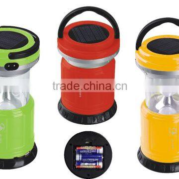 Rechargeble camping lantern with use interface Stretchable solar camping light ja-1973