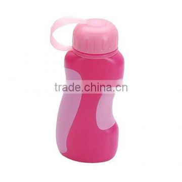 PE plastic promotional sport water drinking bottle with handle(BPA free)