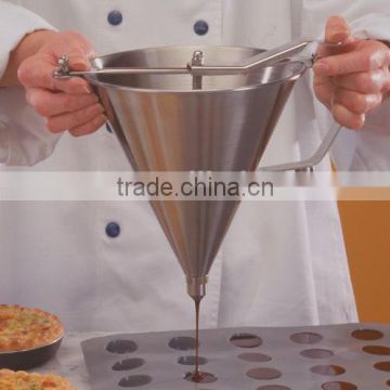 stainless steel Poffertjes pastry filler/ Poffertjes pastry filling machine/s chocolate funnel
