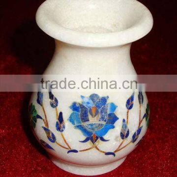 Decorative Marble Inlay Flower Vase