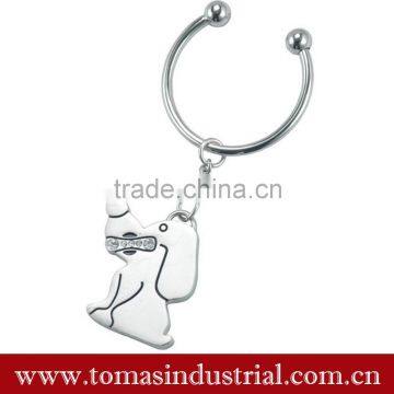 Wholesale high quality metal dog keychain