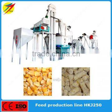 Energy saving cattle feed pellet production line 5 ton/h for promotion