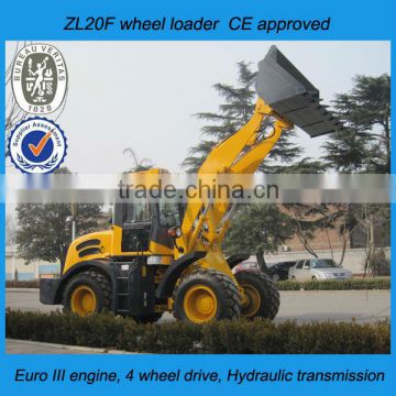 wheel loader zl20f,hydraulic pallet fork,bale grapple,EPA in canada