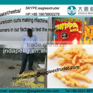 best price fry corn snacks /cheetos/ kurkure machine/whole production line globle supplier in china