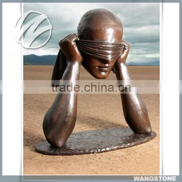 Modern artistic statue bronze bust for sale