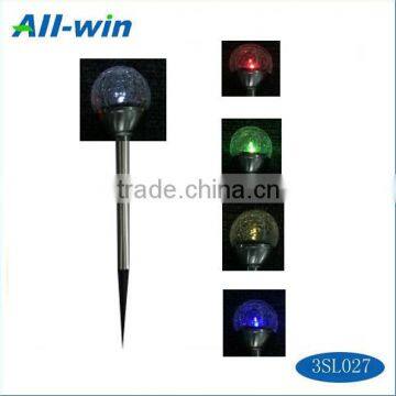 Garden lightening decoration waterproof color change portable LED crack solar light